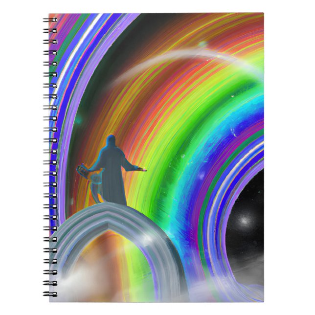 Caderno Espiral Figura Misteriosa no Stargate Inter-Dimensional (Frente)