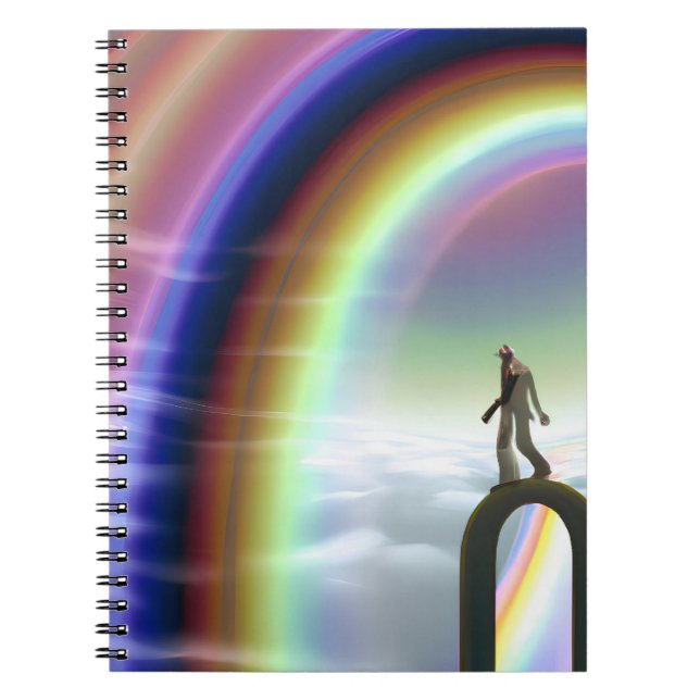 Caderno Espiral Figura Misteriosa no Stargate Inter-Dimensional (Frente)