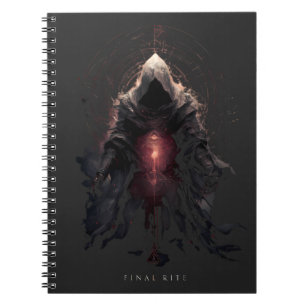Caderno Espiral Figura Oculta Arte Sombria
