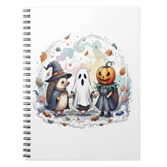 Caderno Espiral Figurino de Halloween (Frente)
