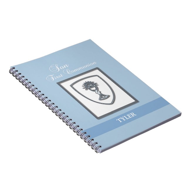 Caderno Espiral Filho, 1ª Comunhão Silver Chalice (Lado Direito)