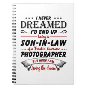 Caderno Espiral Filho Em Lei De Um Fotógrafo Incrível