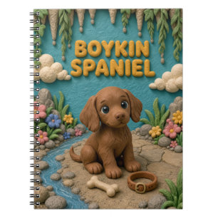 Caderno Espiral Filhote de Boykin Spaniel Fofo, Cachorrinho