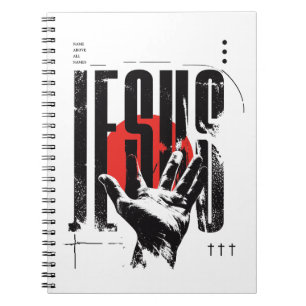 Caderno Espiral Filipenses 2:9 Nome Acima de Todos os Nomes Retro