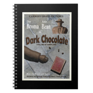 Caderno Espiral Filme de Chocolate Escuro