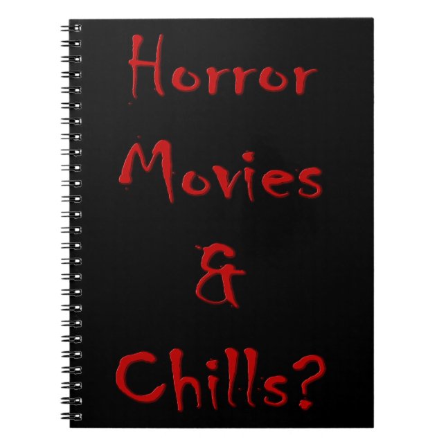 Caderno Espiral Filmes e Arrepios horrorosos? (Frente)
