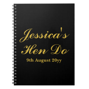 Caderno Espiral Fim de Semana de Cartas Personalizadas para a Noiv