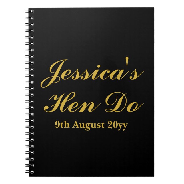 Caderno Espiral Fim de Semana de Cartas Personalizadas para a Noiv (Frente)