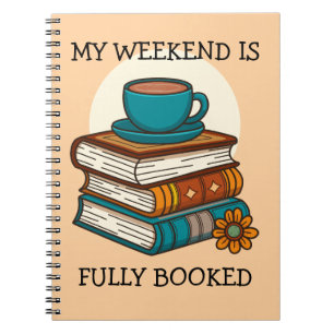 Caderno Espiral Fim de Semana Totalmente Reservados Amantes de Liv