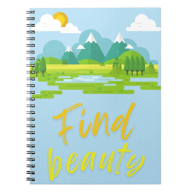 Caderno Espiral Find Beauty Notebook (Frente)