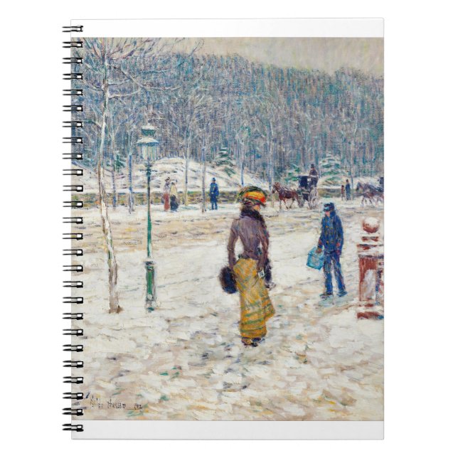 Caderno Espiral Fine Art New York Street (1902), por Frederick Has (Frente)