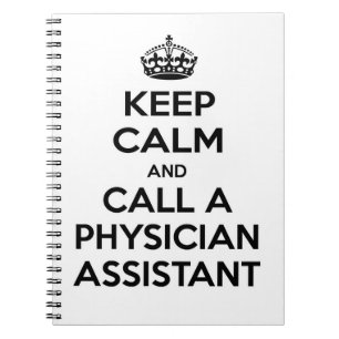 Caderno Espiral Fique calmo e chame um médico assistente