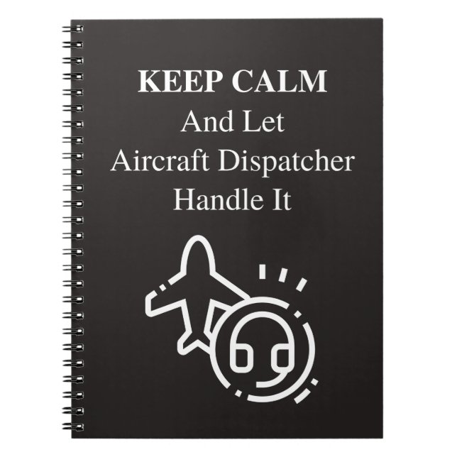 Caderno Espiral Fique Calmo E Deixe (Frente)