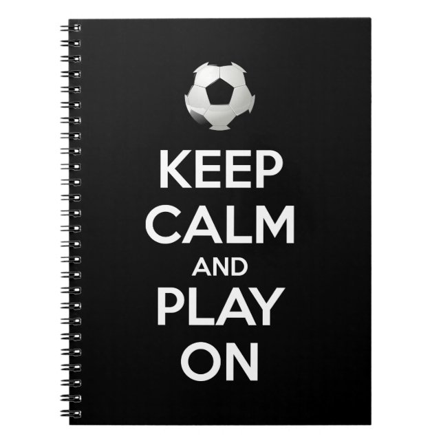 Caderno Espiral Fique calmo e jogue (Frente)