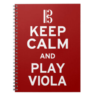 Caderno Espiral Fique calmo e jogue a Viola