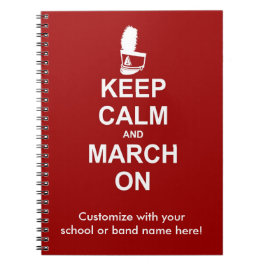 Caderno Espiral Fique calmo e marque em | Personalizado