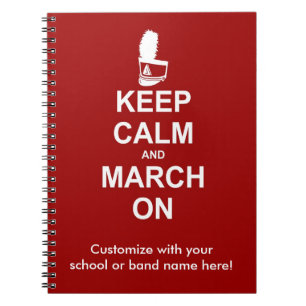 Caderno Espiral Fique calmo e marque em   Personalizado