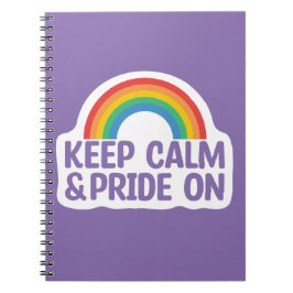 Caderno Espiral Fique Calmo E Orgulho | Orgulho gay Mês