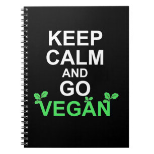Caderno Espiral Fique Calmo E Vá Vegan
