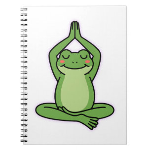 Caderno Espiral Fique Calmo, Fique Raro - Sapo De Meditação De Zen