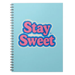 Caderno Espiral Fique doce: Confiança e Positividade no Estilo