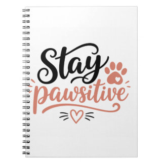 Caderno Espiral Fique Pawsitivo
