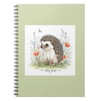 Caderno Espiral Fique Selvagem Pequeno Ouriço Florestal