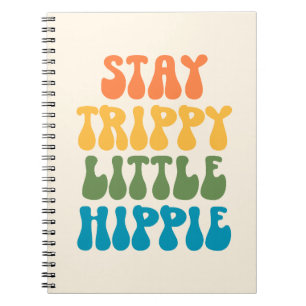 Caderno Espiral Fique Trippie pequeno hippie (Edição Colorida)