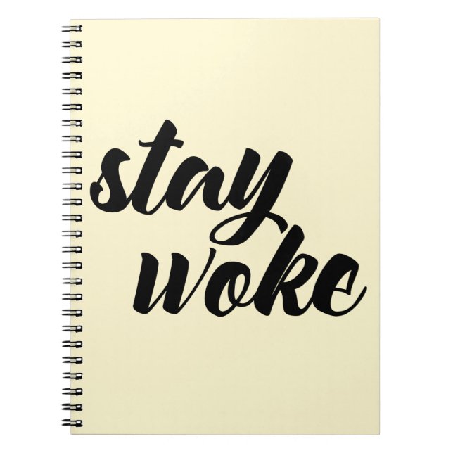 Caderno Espiral Fique Woke (Frente)