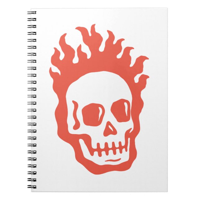 Caderno Espiral Fire Skull (Frente)
