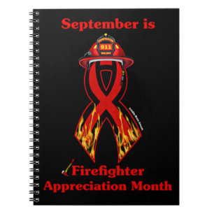 Caderno Espiral Firefighter Appreciation Month