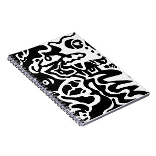 Caderno Espiral "Fish" Abstrato Art