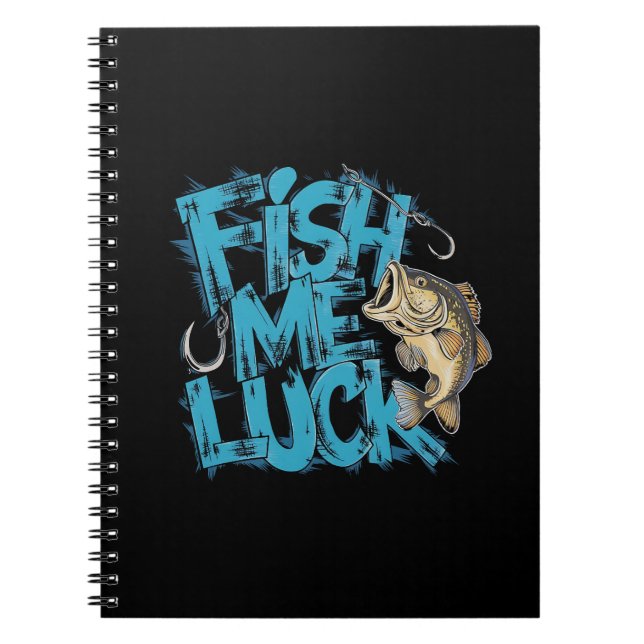 Caderno Espiral Fish Me Luck Graffiti Bass Art (Frente)
