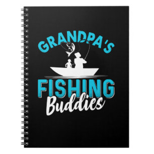 Caderno Espiral Fisher Avô Pescaria Amigos
