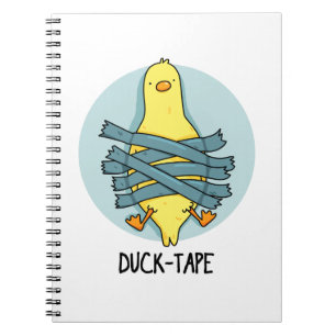 Caderno Espiral Fita adesiva Pato engraçado