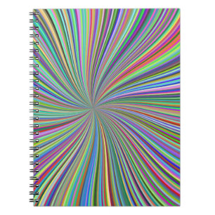 Caderno Espiral Fita Colorida Enérgica Sunburst
