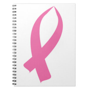 Caderno Espiral Fita da consciência (rosa)