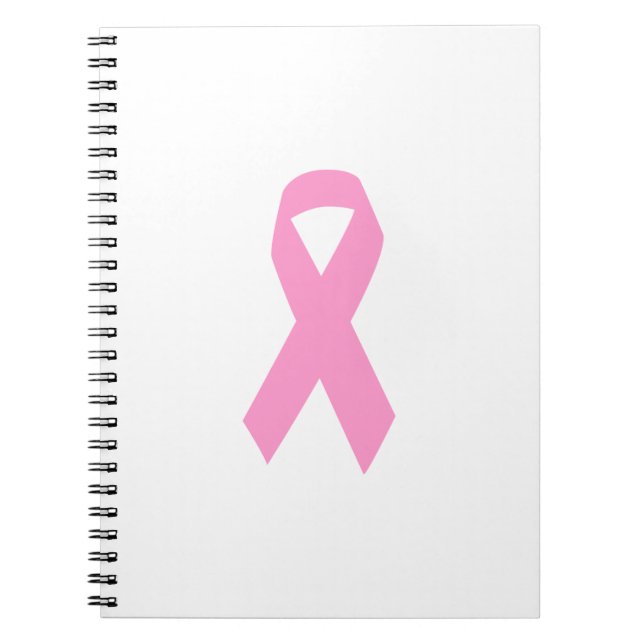 Caderno Espiral Fita de Consciência Rosa (Frente)