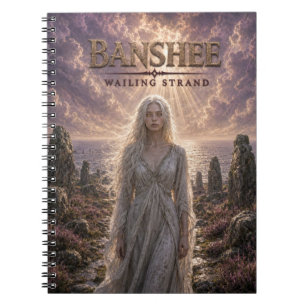 Caderno Espiral Fita Uivante da Banshee Cinema Escuro
