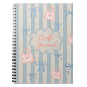 Caderno Espiral Fitas e Bolsas personalizadas do tema Coquette