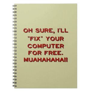 Caderno Espiral Fixe seu computador para livre?