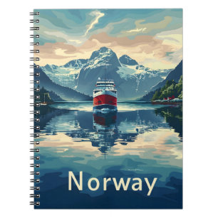 Caderno Espiral Fjord da Noruega