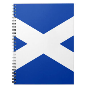 Caderno Espiral Flag of Scotland Saltyre - High Quality Image