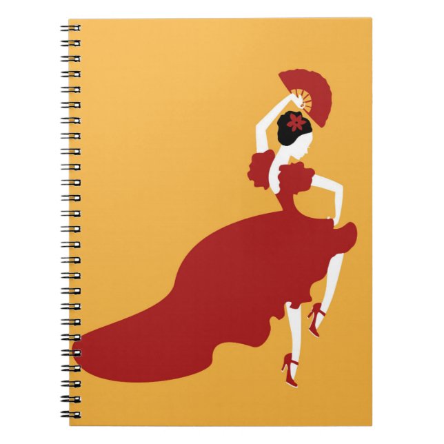 Caderno Espiral Flamenco Dancer (Frente)
