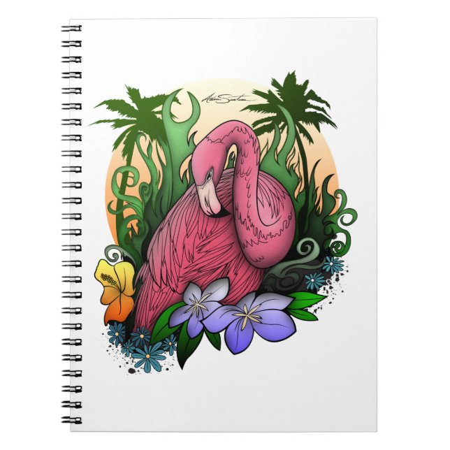 Caderno Espiral Flamingo (Frente)