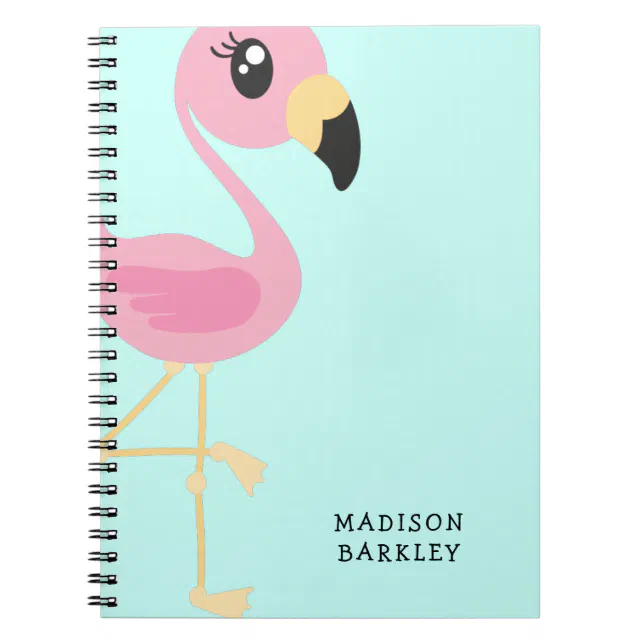 Flamingo Cute Tropical Kids Notebook