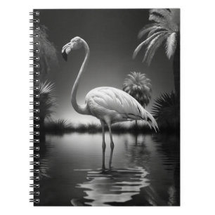 Caderno Espiral Flamingo in a Pool