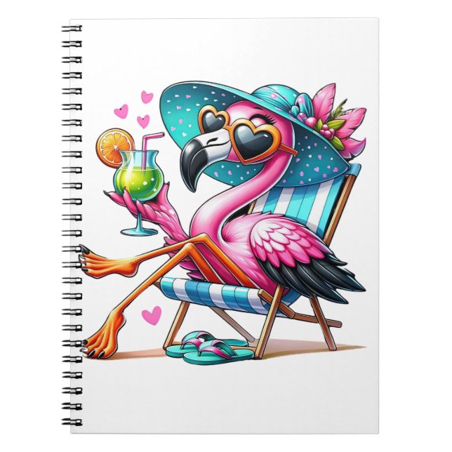 Caderno Espiral Flamingo legal (Frente)