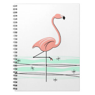 Caderno Espiral Flamingo Ocean notebook
