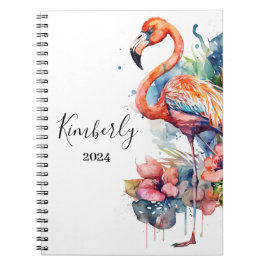 Caderno Espiral Flamingo Personalizado